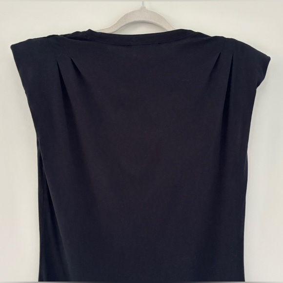 FRAME Padded Shoulder Dress Women's Size Small T-Shirt Dress Quiet Luxury - Picture 7 of 12